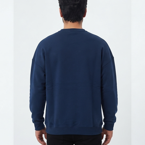 OEM Manufacturer Men's <b>Navy</b> Blue Crew Neck Sweatshirt Regular Fit Cotton <b>Knitted</b> Pullover Casual Autumn Wear Sweater 2026 - Product Image 6