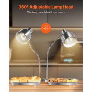 Apparecchiature per riscaldamento e riscaldamento commerciale con lampada elettrica a 2 teste per ristorante e Buffet - Product Image 3