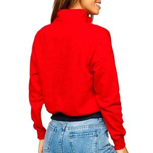 Sudadera de Forro Polar Cálida de Invierno para Mujer, Sudadera con Media Cremallera, Sudadera de Manga Larga con Media Cremallera, Talla Grande - Product Image 5