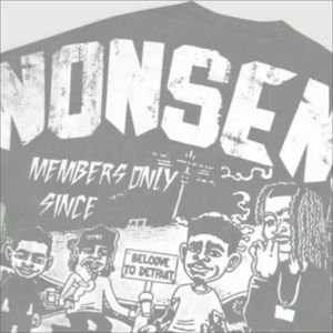 T-shirt vintage streetwear en coton, coupe oversize à épaules tombantes, tissu épais, pour homme, impression graphique de haute qualité, haut décontracté et tendance. - Product Image 4