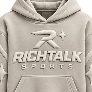 Nouveauté : Sweat à capuche imprimé pour homme, qualité supérieure, style sportif oversize, avec logo frontal et poche, 100 % coton - Product Image 5