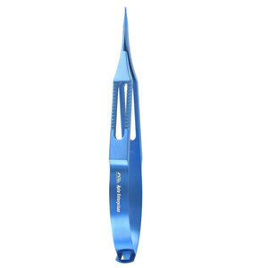 Pinzas Quirúrgicas Oftálmicas de Alta Calidad e Instrumentos de Cirugía Ocular de Precisión, Tijeras Rectas para Iris con Recubrimiento de Titanio - Product Image 5