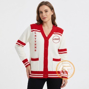 GREEK TREASURES Cardigan d'hiver personnalisé en acrylique Delta avec appliques brodées, col en V, respirant, pour femmes de la sororité Sigma - Product Image 2