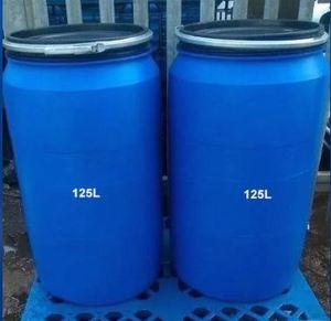 Agrosyn HDPE 125 L Capacity 5.5kg Blue Cylindrical Paint <b>Drum</b> with Cap - Product Image 2