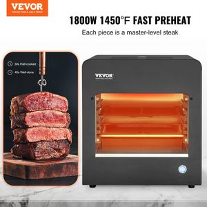 Parrilla Eléctrica Infrarroja sin Humo de 1800W, Acero Inoxidable, 1450 Fahrenheit, Asador de 6 Niveles Ajustables - Product Image 2