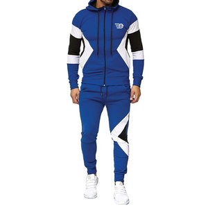 ชุดวอร์มมีฮู้ดซิปสำหรับผู้ชายสุดเทรนดี้ เหมาะสำหรับออกกำลังกาย วิ่ง เทรนนิ่ง ฟิตเนส จ็อกกิ้ง เนื้อผ้าเบาสบาย - Product Image 1