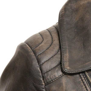 Nouvelles arrivées : vestes en cuir véritable personnalisées pour femmes, automne, satin, prix bas, dernière mode, en gros. - Product Image 6