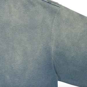 เสื้อยืดคอกลมแขนสั้นผ้าคอตตอนหนา 270 กรัม สำหรับผู้ชาย ทรงโอเวอร์ไซส์ ล้างสีแบบแอซิดวอช สไตล์สตรีทแวร์ สามารถสั่งทำได้ - Product Image 3