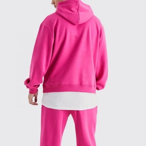 Chándal Deportivo de Invierno Unisex, Resistente al Viento, Transpirable, de Secado Rápido, con Capucha, Forro Polar, Cierre con Cordón, Poliéster/Algodón, OEM - Product Image 2