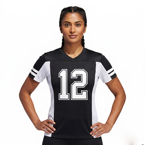 Maillots de football personnalisés pour femmes, maillot de football léger pour femmes, maillot de football à col en V pour femmes - Product Image 6