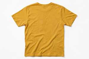 เสื้อยืดผู้หญิงลายกราฟิกต้นสน ดวงจันทร์ ดวงดาว สีมัสตาร์ด สำหรับกิจกรรมกลางแจ้ง เดินป่า ตั้งแคมป์ ผ้าฝ้าย OEM สไตล์ฤดูร้อน ขายส่ง - Product Image 2