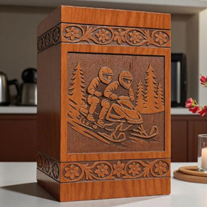 Personalized Rosewood Guitar Cremation Urn with Wings: Engraved <b>Memorial</b> Urn <b>Memorial</b> <b>Keepsake</b> by AYAANS - Product Image 3