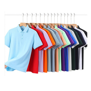 เสื้อกอล์ฟแขนสั้นพิมพ์ลายสำหรับผู้ชายและเด็ก เนื้อผ้าถัก ระบายอากาศด้านหน้า เหมาะสำหรับใส่ทำงานหรือใส่เป็นครอบครัว - Product Image 5