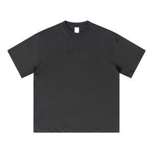 T-shirt Homme Personnalisé Haut de Gamme 240g Tons Terreux Décontracté Uni Manches Courtes Coupe Oversize 100% Coton Vintage - Product Image 5