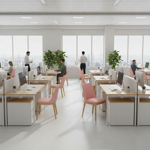 Silla de Comedor Tapizada Resistente Rania, Diseño Escandinavo Moderno, Madera de Teca Sólida, Asiento con Cojín Suave para Restaurante, Cafetería, Bar, Hogar - Product Image 5