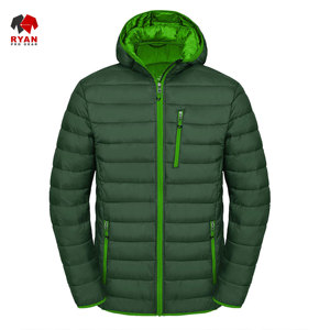 เสื้อแจ็คเก็ตพัฟเฟอร์แบบกำหนดเองสำหรับผู้ชาย ยี่ห้อ Ryan Pro Gear ผลิตจากผ้าระบายอากาศได้ดี พร้อมโลโก้แบบกำหนดเอง ลายเรียบ - Product Image 1