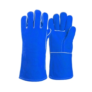 Gants de soudure en cuir de vachette de qualité supérieure, résistants à l'abrasion, à la chaleur, pour la lutte contre les incendies, la construction, les barbecues - Product Image 2