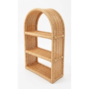 Estantería Minimalista Hecha a Mano de Mimbre y Ratán, Estantes de Pared para Almacenamiento Infantil, Muebles Montessori para Cuarto de Juegos - Product Image 1