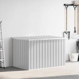 Caja de Almacenamiento Grande de Acero Galvanizado y Plástico Gris para Cobertizos y Almacenamiento - Product Image 3