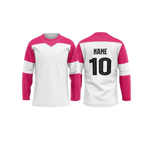 เสื้อฮอกกี้น้ำแข็งแบบสั่งทำปี 2026 ออกแบบโลโก้ของคุณเอง เสื้อฮอกกี้น้ำแข็งคุณภาพสูง ชุดฮอกกี้น้ำแข็งระบายอากาศได้ดี รับผลิตแบบ OEM - Product Image 5