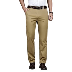 Pantalon chino tendance exclusif pour hommes Design décontracté Logo personnalisé Prix haut de gamme pas cher Vente en gros OEM Service Exportation de haute qualité - Product Image 1