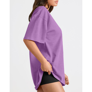 High Performance Casual Breathable Plus Size Women Oversize <b>T</b>-shirt With Custom Design Short Sleeve 100% Cotton For Adult - Product Image 3