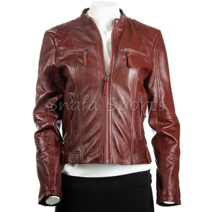 Veste Courte en Cuir Tendance pour Femme – Blouson Moto Slim Chic pour l'Hiver – Idéale au Quotidien - Product Image 2