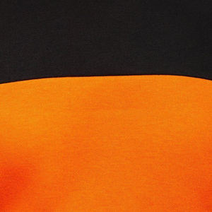 Sudadera de Cuello Redondo para Hombre, Color Negro y Naranja, Corte Regular, Tejido de Algodón, Estilo Casual para Otoño - Product Image 4