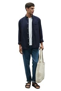 Camisa Oxford de algodón 100% de corte Regular de alta calidad, marca personalizada, manga larga, cuello abotonado, Camisa lisa a precio al por mayor para hombres - Product Image 5