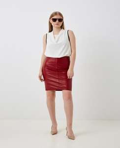 กระโปรงหนังแท้ 100% เอวสูง จีบพลีท สำหรับผู้หญิง สวมใส่สบายๆ ออกงานกลางแจ้ง หรืองานปาร์ตี้ ขายส่งเสื้อผ้าสตรี - Product Image 4