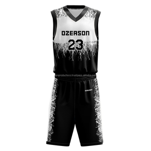 Ensemble short et maillot de basket-ball respirant et à séchage rapide pour femmes, taille plus, design imprimé par sublimation personnalisé, 100% polyester - Product Image 1