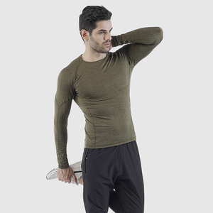 Camisetas de Compresión Personalizadas, Transpirables, de Manga Larga, Casuales, Tallas Grandes, Resistentes, para Hombre, Colores Personalizados, Logotipo, Spandex/Poliéster, OEM - Product Image 4