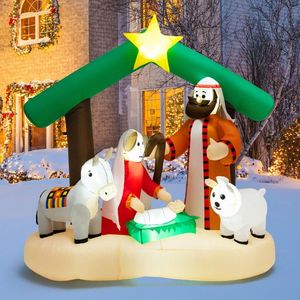 Presepe Gonfiabile Natalizio con Luci LED da 2 Metri per Decorazioni Esterne Festive - Product Image 4