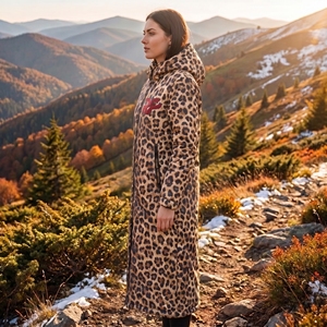<b>Waterproof</b> Surf Changing Robe Outdoor Coat <b>Fleece</b> <b>Lined</b> <b>Jacket</b> Keeping Warm Dry Oversized Poncho Coat for Swimming Surfing - Product Image 3