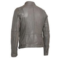Vestes en cuir véritable de haute qualité pour hommes, vêtements décontractés d'hiver, prix de gros, veste en cuir à fermeture éclair pour hommes, nouvelle arrivée