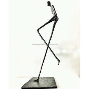 Figura de chica bailarina, escultura, objeto decorativo para el hogar, mesa Interior, escritorio, exhibición, estatua sólida, artes abstractas en artículos de regalo - Product Image 5