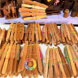 พัดใบปาล์มทำมือ พับได้ พกพาสะดวก พัดตกแต่งสำหรับงานแต่งงาน ของขวัญสำหรับบ้าน - Product Image 2