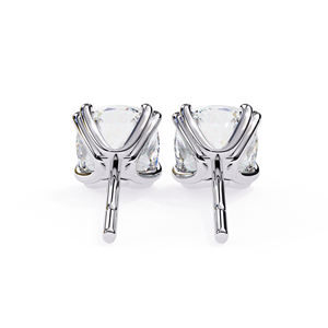 Pendientes de Diamantes Moissanite con Corte Cojín de 6x6 mm, 2.2 CTW, Oro Sólido de 14K, Joyería de Lujo para Mujer, Regalo - Product Image 4