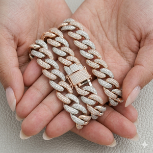 18มม. เพชรออก VVS Moissanite สร้อยคอสไตล์ฮิปฮอปไมอามี่ทำจากเงินประดับ925 - Product Image 6