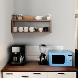 Walnut Wood <b>Floating</b> Shelf Charcoal Black Wholesale | Modern <b>Wall</b> <b>Shelves</b> - Product Image 6
