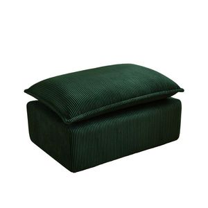Poltrona Moderna in Tessuto Corduroy Convertibile in Divano Comprimibile con Pouf per Spazi Piccoli, Ideale per Soggiorno, Dormitorio, Appartamento, Centro Commerciale - Product Image 5