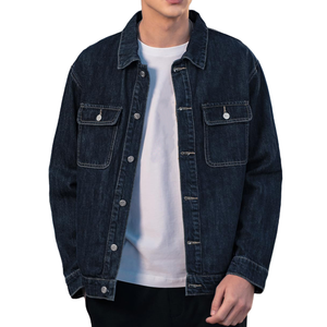 Chaqueta Vaquera Casual de Invierno para Hombre, Corte Regular, Cuello Atractivo, Bolsillos Modernos, 100% Algodón, Personalizable, Corte Clásico - Product Image 4