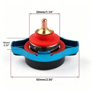 Bouchon de <span class=keywords><strong>radiateur</strong></span> universel pour voiture, couvercle de réservoir d'eau thermostatique étanche avec manomètre de pression de 0,9 à 1,3 bars, petite et grande taille - Product Image 2