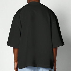 เสื้อยืดโอเวอร์ไซส์สีฟ้าอ่อนพรีเมียมสำหรับผู้ชาย แขนสั้นทรงหลวม ผ้าฝ้าย เหมาะสำหรับใส่ลำลองทุกวัน สไตล์สตรีทแวร์ - Product Image 6