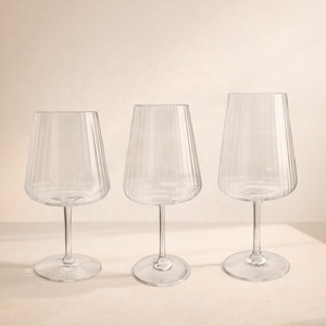 Verres à vin en plastique côtelé incassable de couleur personnalisée pour les fêtes, les restaurants et les mariages - Product Image 6