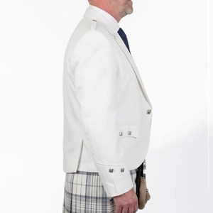 Veste écossaise haut de gamme en tissu tweed à motif Argyle pour homme, tenue de kilt, vêtement des Highlands, veste de mariage, fabricant OEM sur mesure - Product Image 3