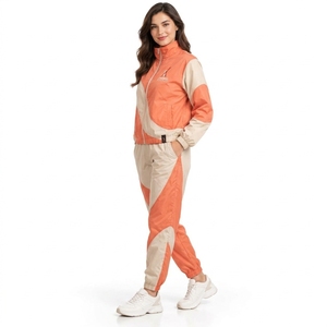 High Quality <b>Women</b> <b>Windbreaker</b> Tracksuit Premium Lightweight Jacket Pants Set Breathable Polyester Material Comfortable Fit - Product Image 6