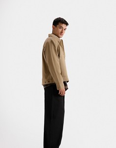 Basic Vintage Denim <b>Jacket</b> <b>Mandarin</b> <b>Collar</b> Summer - Product Image 1