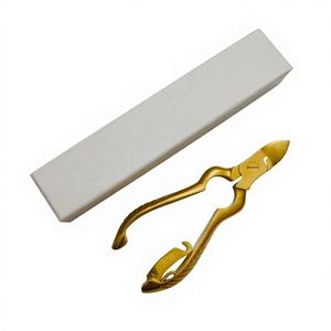 Meilleures pinces à cuticules dorées en acier inoxydable, logo personnalisé, outil de beauté, ouverture large pour les doigts, salon GETUP - Product Image 1