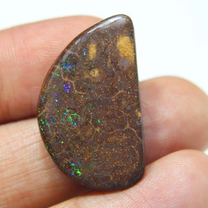 Ópalo de Boulder Australiano Cabujón Sólido, Ópalo Natural Suelto de Boulder Australiano, Piedra de Ópalo Verde Fuego para Fabricación de Joyas, Gema - Product Image 4